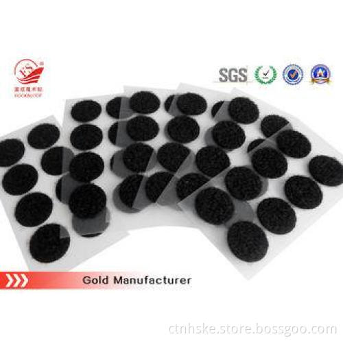Nylon And Polyester Self Adhesive Velcro Dots / Velcro Loop